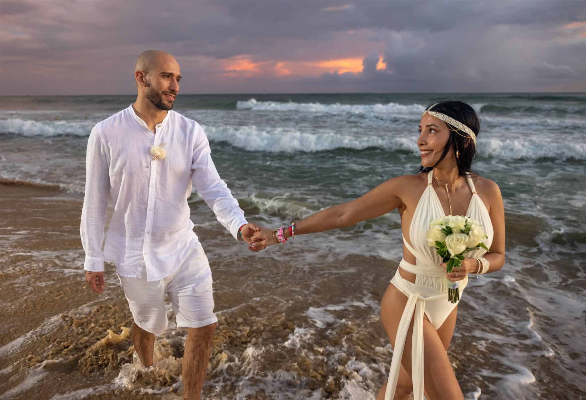 Fotografo de bodas punta cana playa sesion