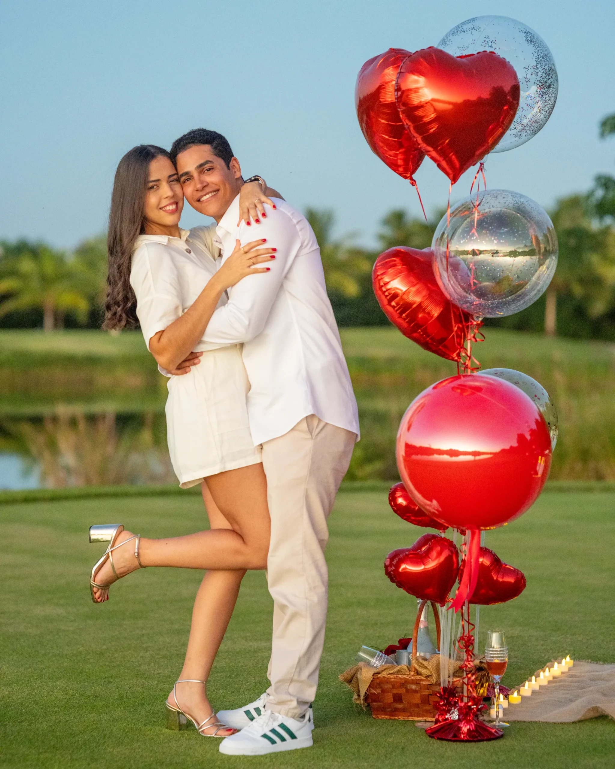Romantic proposal photographer in Dominican Republic