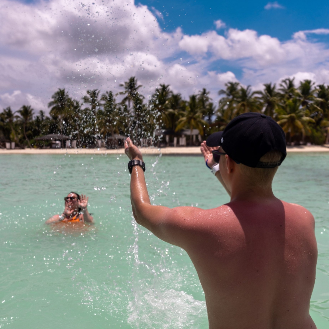 excursion con fotos en saona isla